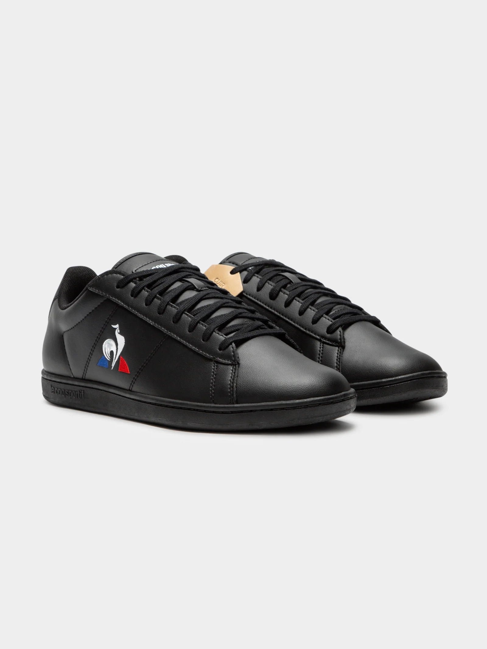 Le Coq Sportif Men's courtset shoes- triple black