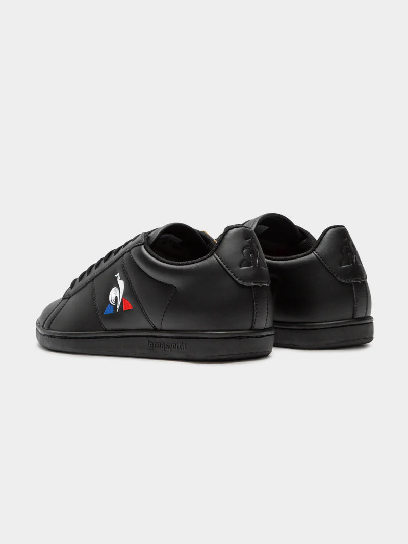 Le Coq Sportif Men's courtset shoes- triple black