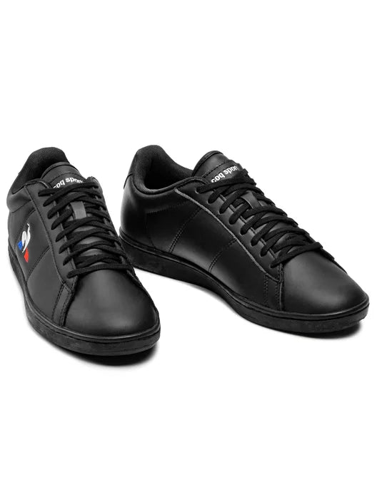 Le Coq Sportif Men's courtset shoes- triple black