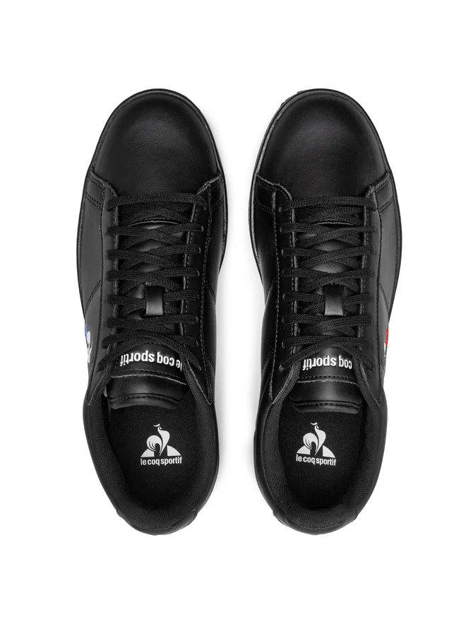 Le Coq Sportif Men's courtset shoes- triple black