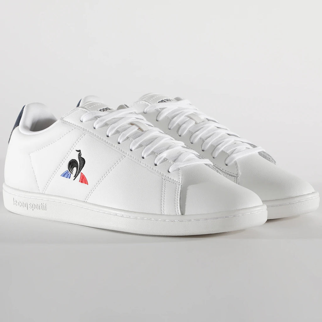 Le Coq Sportif men's court shoes- optical white/dress blue