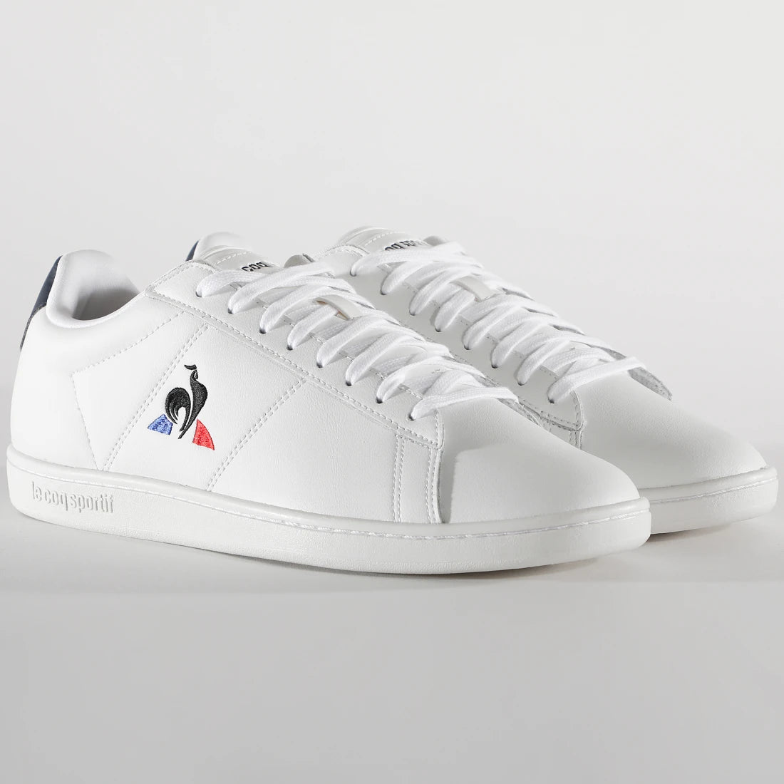 Le Coq Sportif men's court shoes- optical white/dress blue