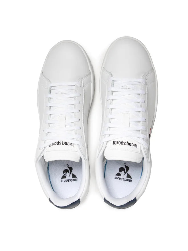 Le Coq Sportif men's court shoes- optical white/dress blue