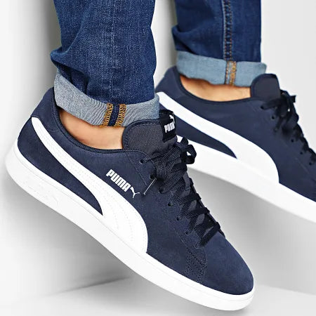 PUMA SMASH v2 wide peacoat white